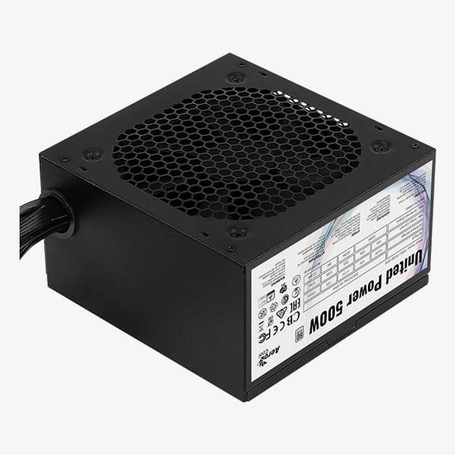 AE Aerocool United Power 500W - 500 Watt 80 PLUS White Gaming PSU - PSU Pure - PSU Komputer - PSU PC