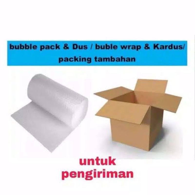 

XTRA BUBBLE WARP + KARDUS SUPAYA AMAN