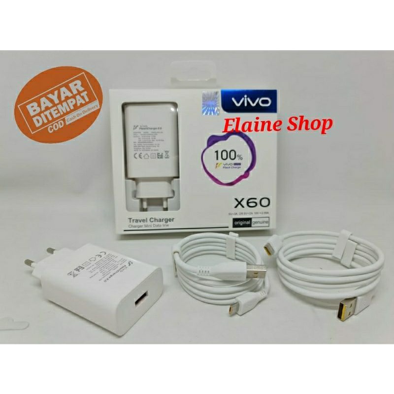 Charger Vivo Original Fast Charging 9V-2A / Casan Vivo V11 V9 1601 Y20 Y12s 1723 1724 Micro Usb
