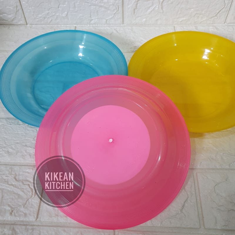 Piring Plastik Kristal Crystal Murah