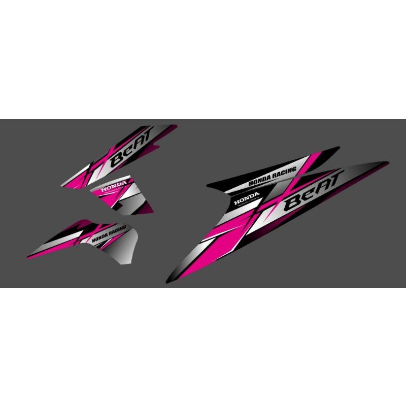 Striping motor Beat karbu 2008,2009,2010,2011,2012, Cutting sticker_StickerCuting