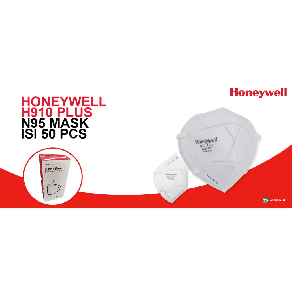 HONEYWELL H910 PLUS - N95 MASK ISI 50 PCS / PER BOX