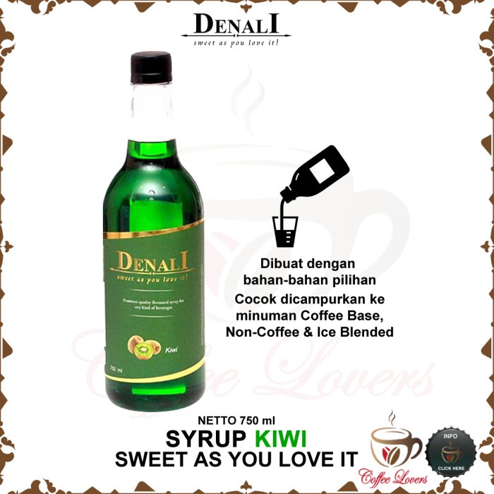 

DENALI SYRUP SIRUP DENALI UK RASA KIWI TERBARU