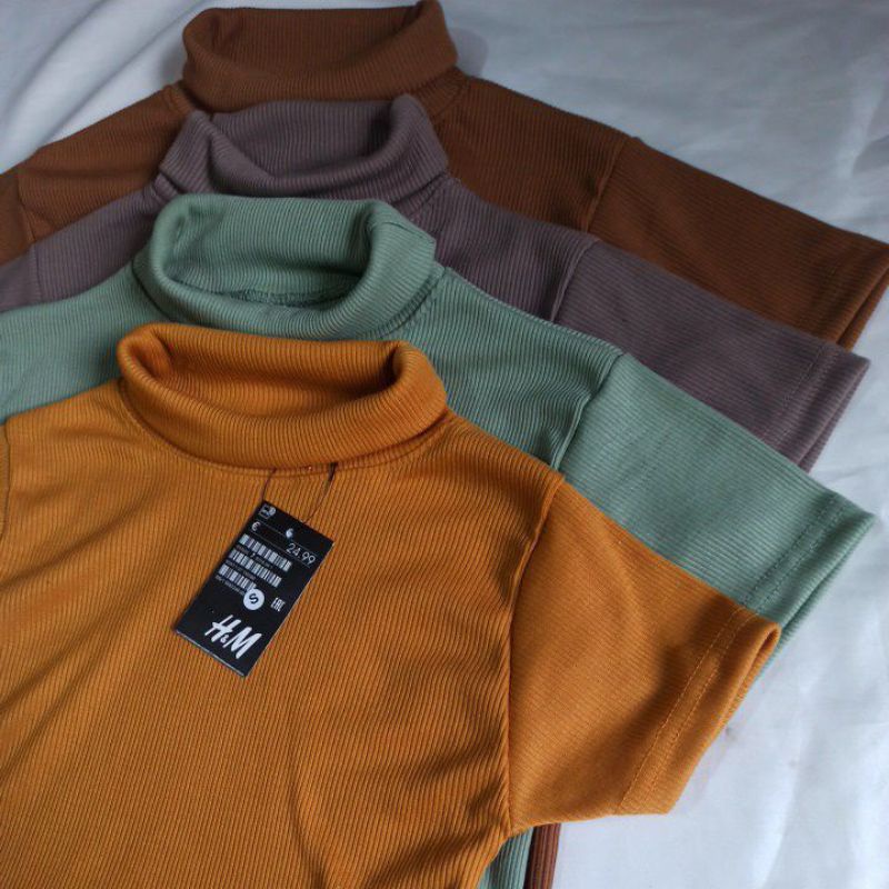 turtleneck anak-anak legan pendek cewek&amp;cowok / kaos anak