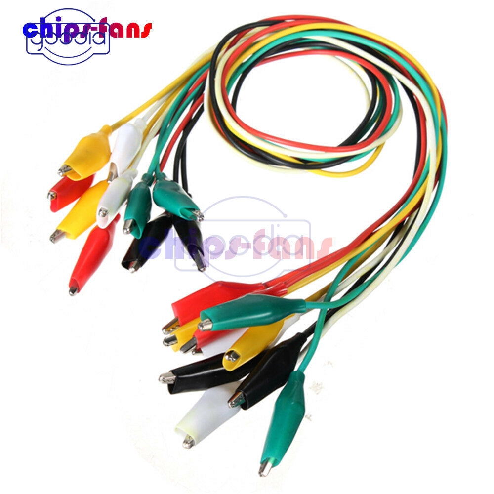 Kabel Klip Uji Alligator Ujung Ganda Ke Usb Male Hook Lead Banana Plug