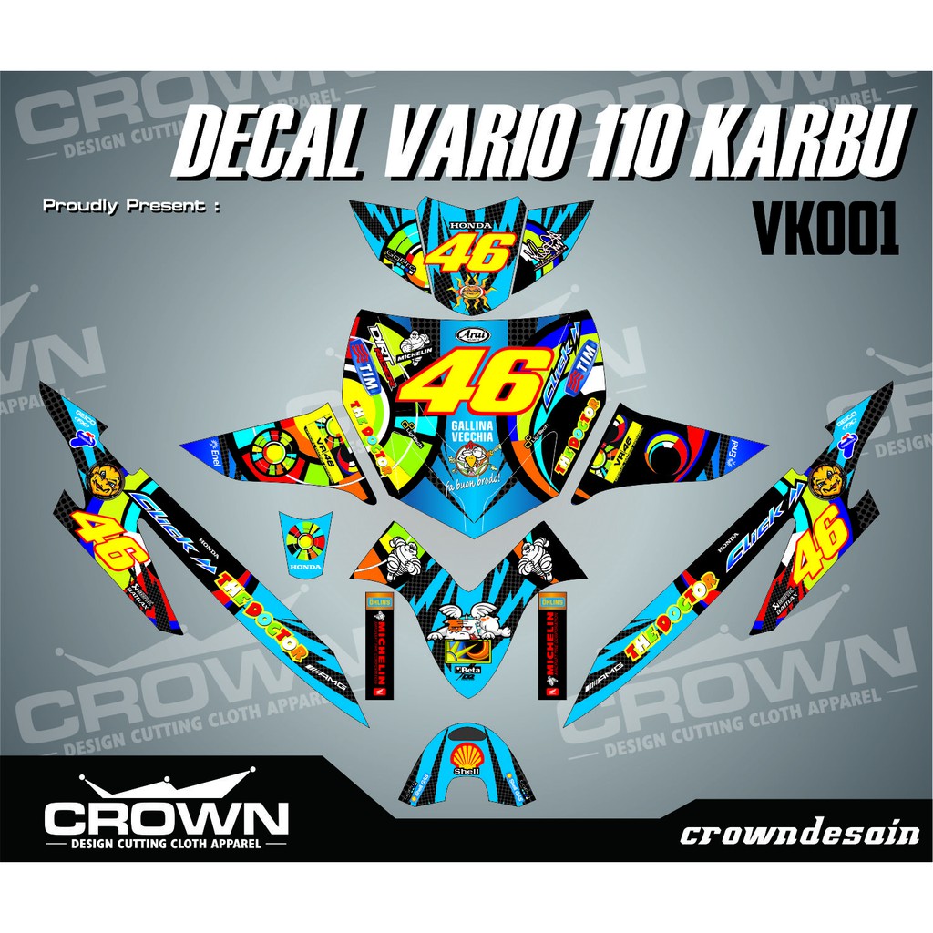 Decal Vario 110 Old - Sunmoon Rossi