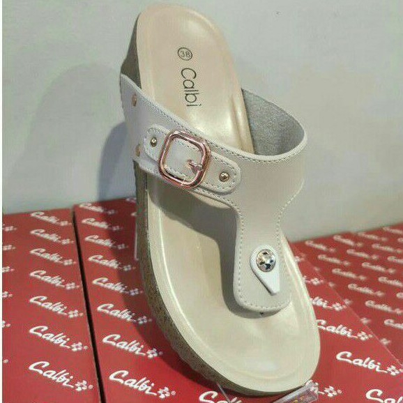 Calbi wedges sendal wanita  premium