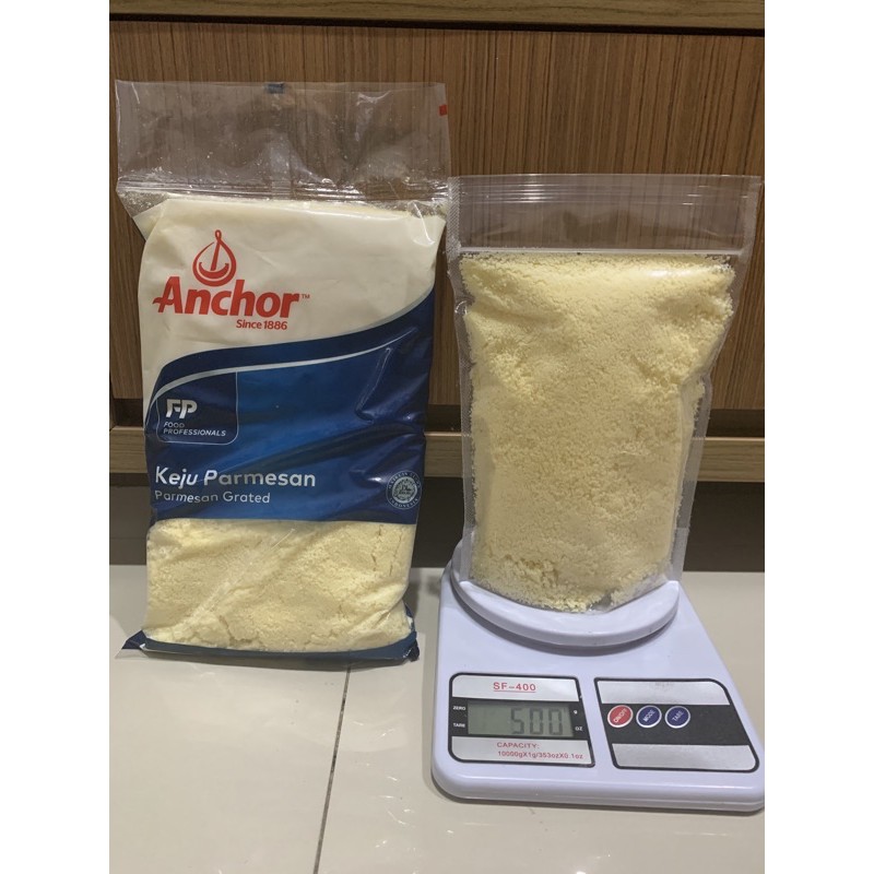 Anchor keju parmesan bubuk repack Anchor permesan Grated