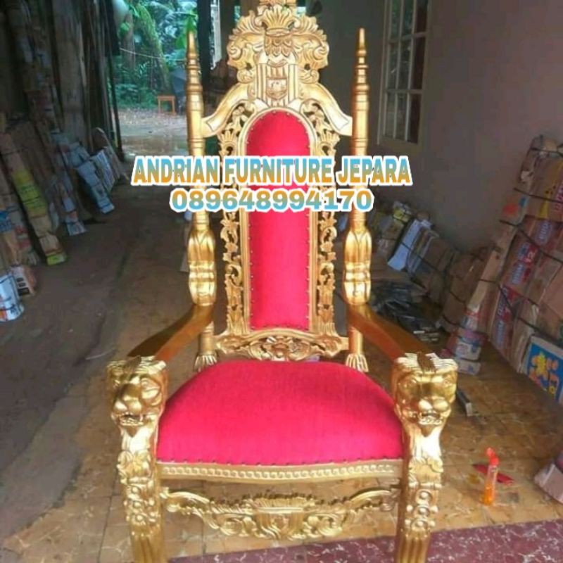 kursi kerajaan kursi makan kayu jati