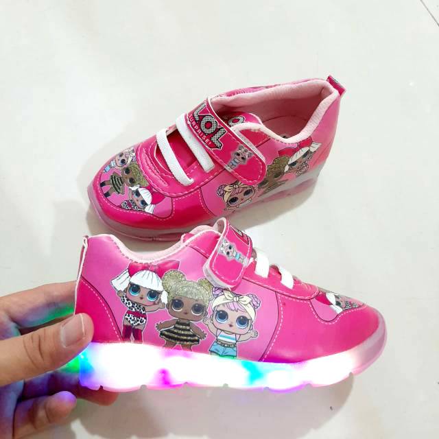 SepatubAnak Lampu LOL Sepatu Sneakers Perempuan