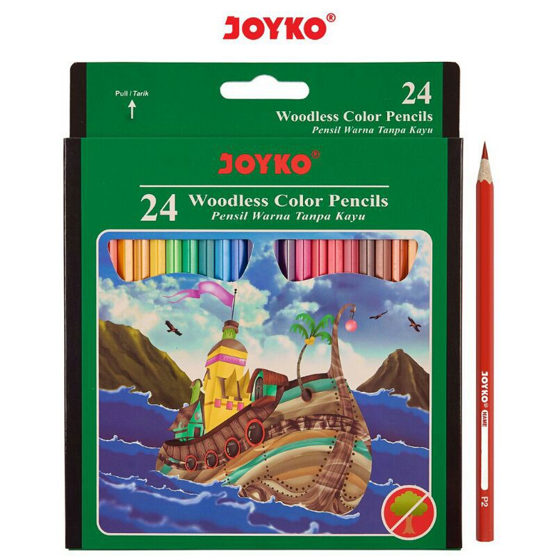 

(HABIBI STORE) Color Pencil / Pensil Warna Joyko CP-104 / 24 Warna