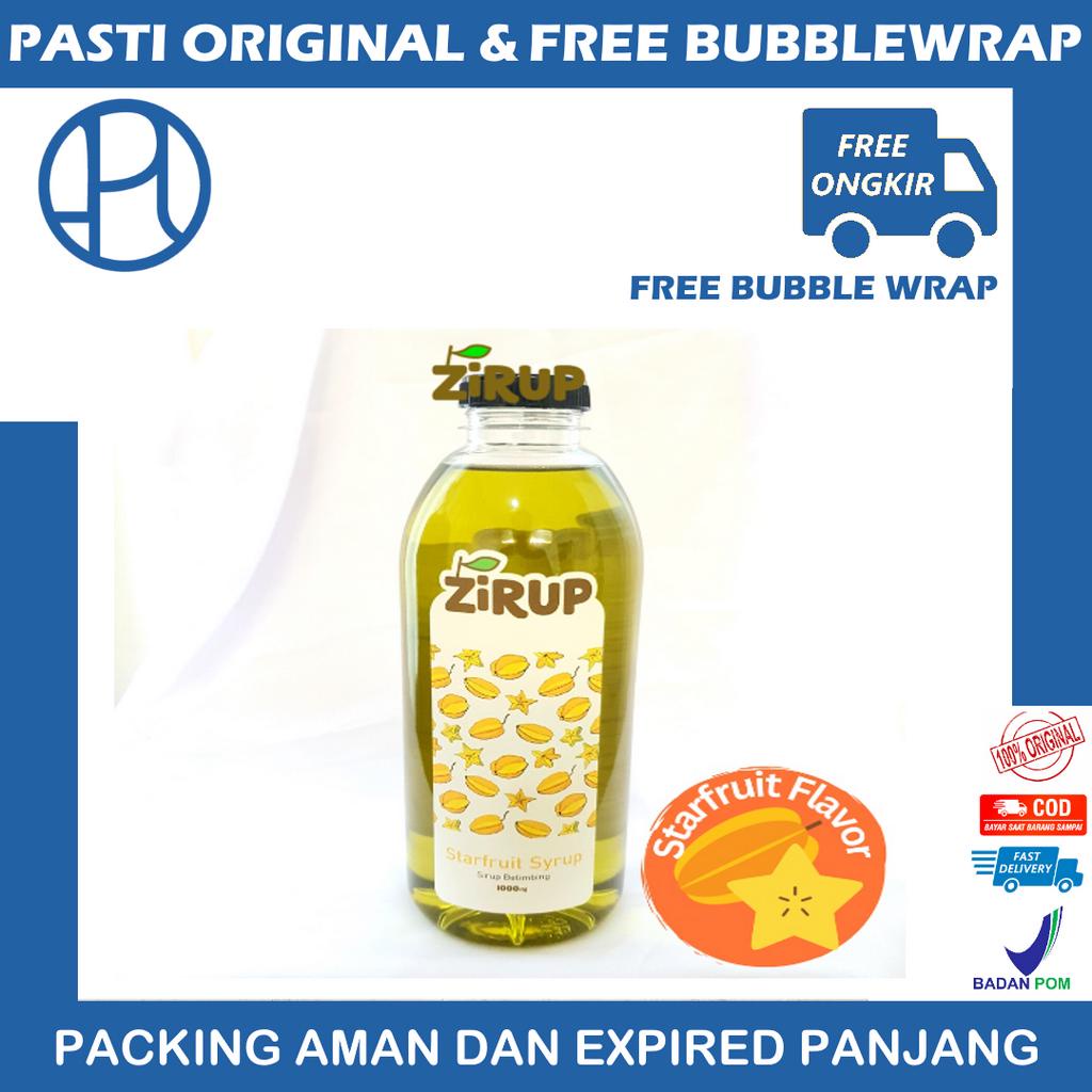 ZIRUP Minuman Sirup Rasa BELIMBING STARFRUIT FLAVOR 1L