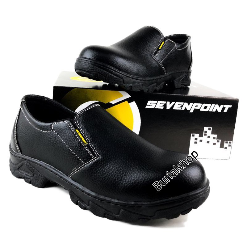 Sepatu Safety Slip On Original Septi Pria Wanita Ujung besi Septy Slop Selop Kerja Lapangan Proyek 03