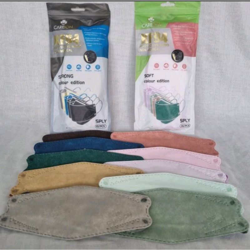 Masker KF94 Mix Colour Edition isi 10 pcs