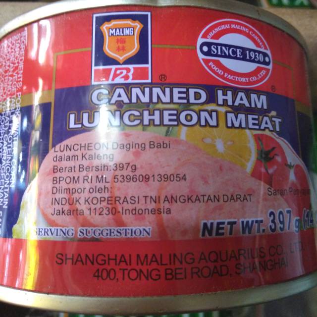 

Daging ham maling TTS PREMIUM 397g BY MDS