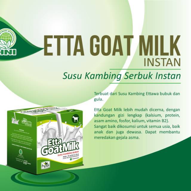 

[COD] Susu Kambing ETTA GOAT MILK HPAI EGM