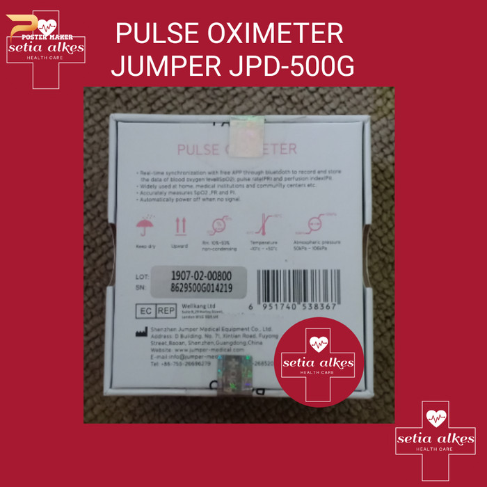 NEW ARRIVAL - JUMPER OXIMETER JPD 500G / PULSE OXIMETER JUMPER JPD 500G/OXIMETER