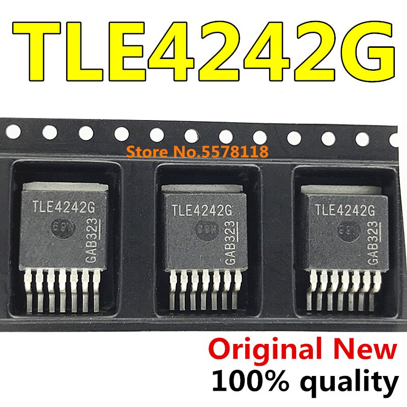 (Ready Stock) 5-10pcs TLE4242G TLE4242G 4242G TO-263-7 Chipset