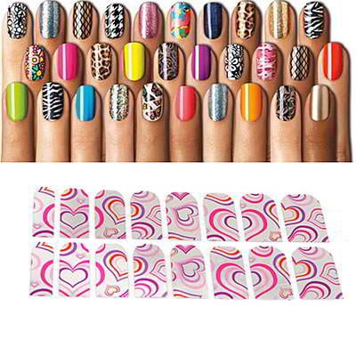 

Kuku - Stiker & Hiasan Flowers Lace Decal Manicure Tip Nail Art Sticker (Color Heart) SBAFC5