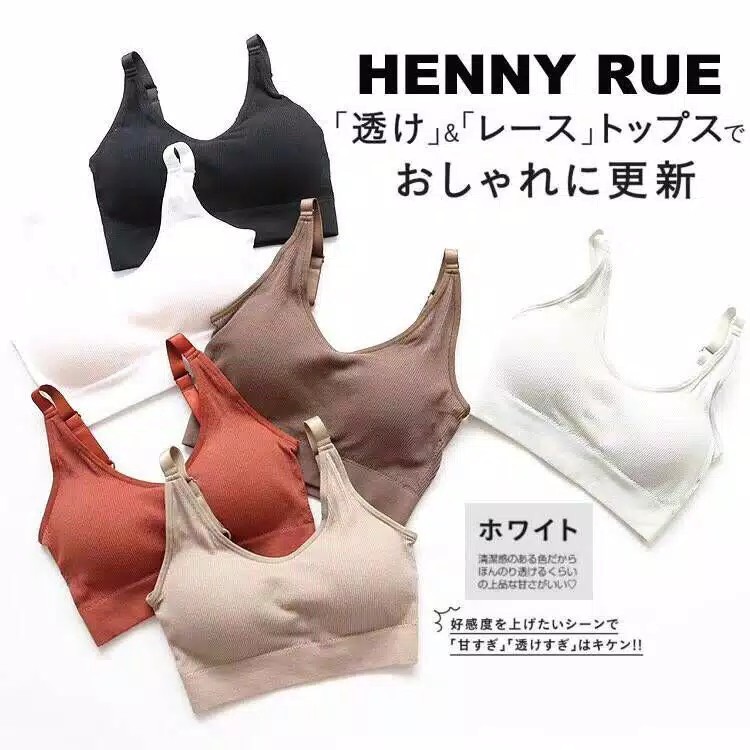 FASHION TN49 Bra Wanita Model Tanpa Kawat Dengan Bahan Halus Sexy