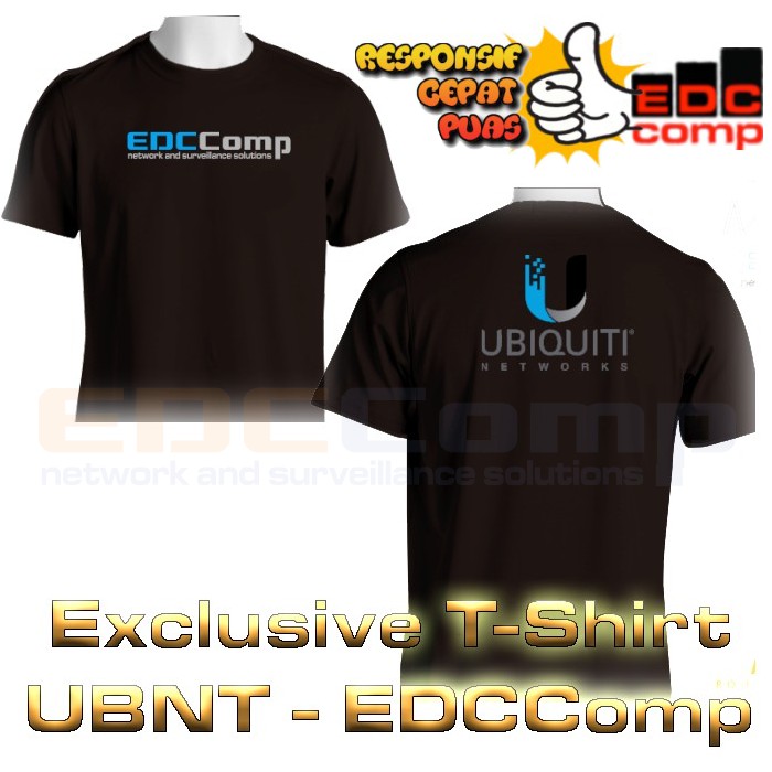 T-Shirt Exclusive Ubiquiti EDCComp Kaos Ubiquiti