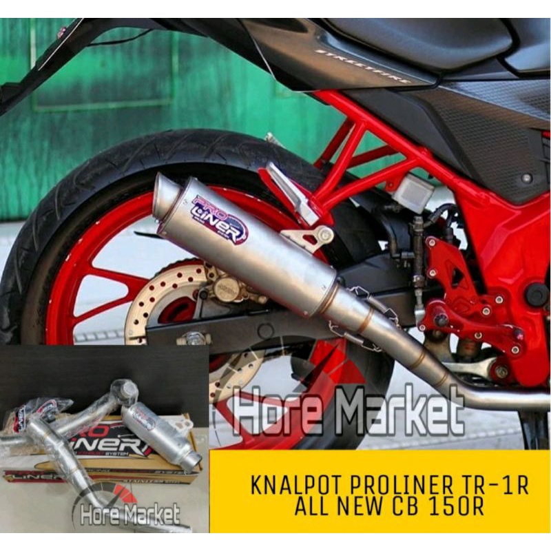 KNALPOT PROLINER CB 150 R STREET FIRE KNALPOT ALL NEW CB 150R SHORT TR 1R ORIGINAL