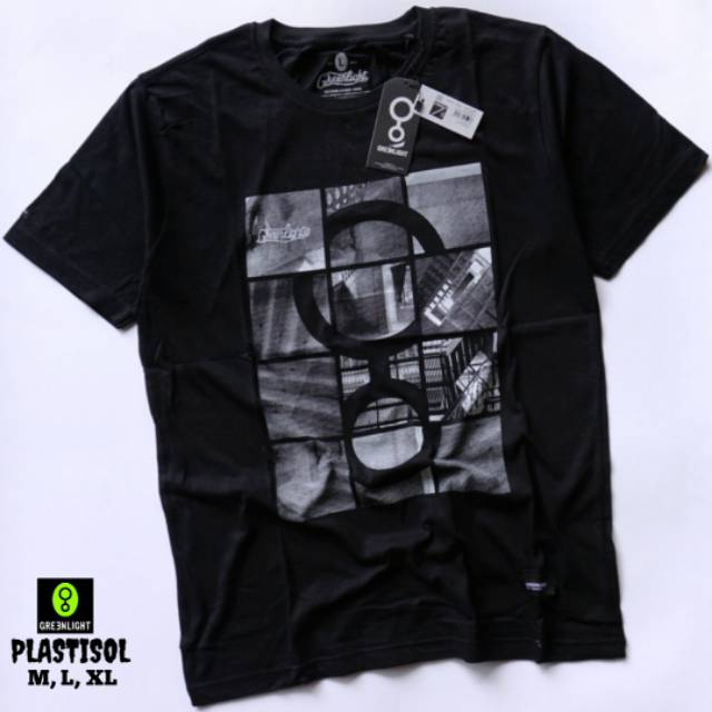 KAOS COWOK GREEN LIGHT LIMITED EDITION // KAOS DISTRO  COWOK MURAH