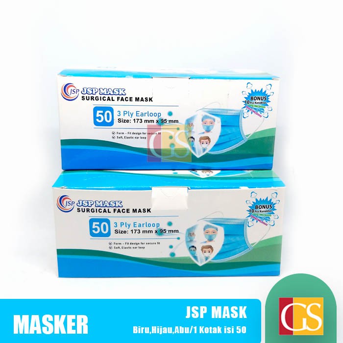 Masker 3 Ply JSP 1 Kotak