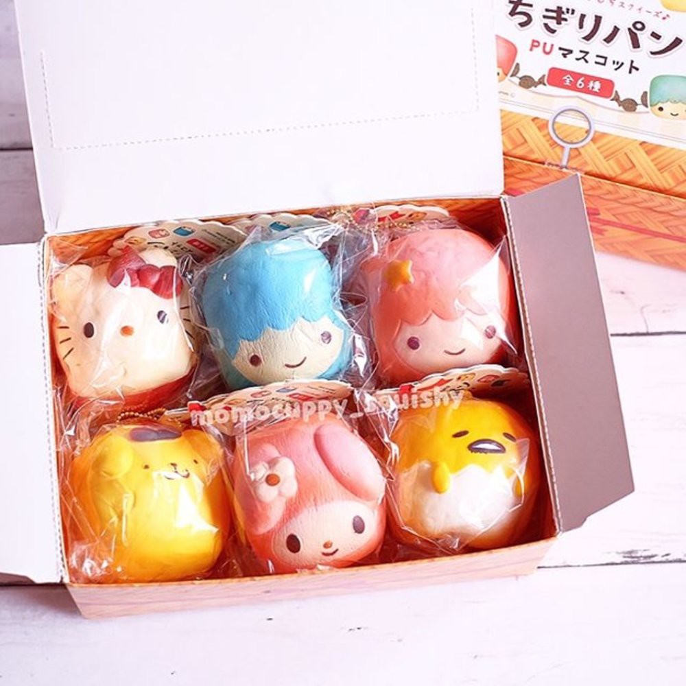 character chigiri bread Squishy licensed by sanrio ORIGINAL JEPANG