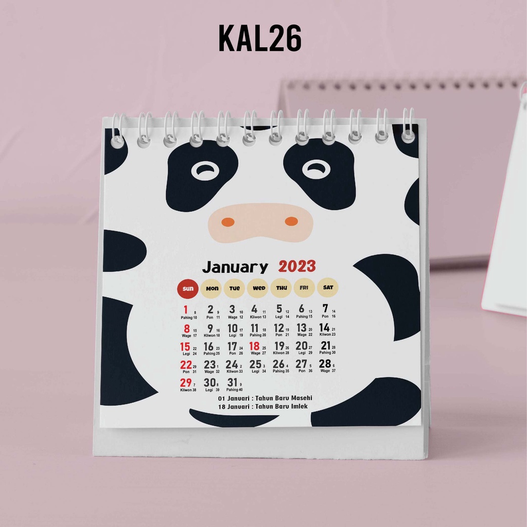 

Artomaringi Kalender Mini 2024 / Kalender Meja 2024 Custom KAL26