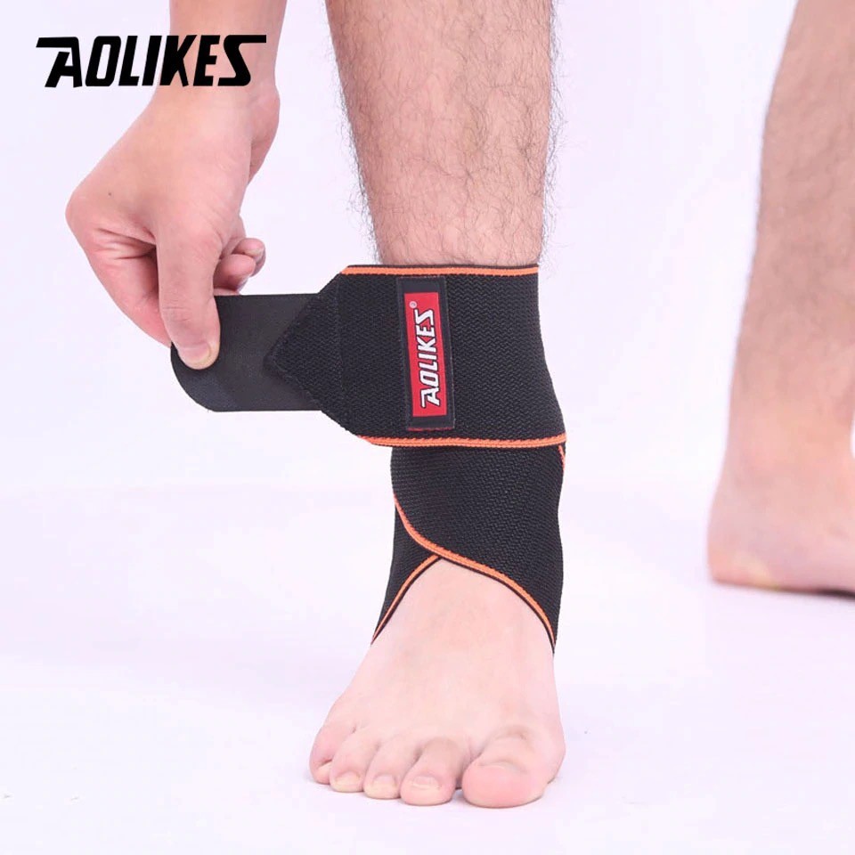 AOLIKES 1527 Ankle Support Wrap / Ankle Brace - Deker Pelindung Engkel Kaki Gym , Basket , Bola