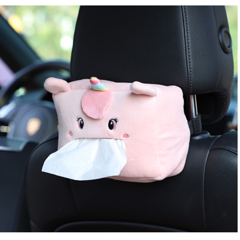 SARUNG Tempat Tisu Tissue Mobil MICKEY MINNIE PIGGY gantung belakang Jok dan Armbox