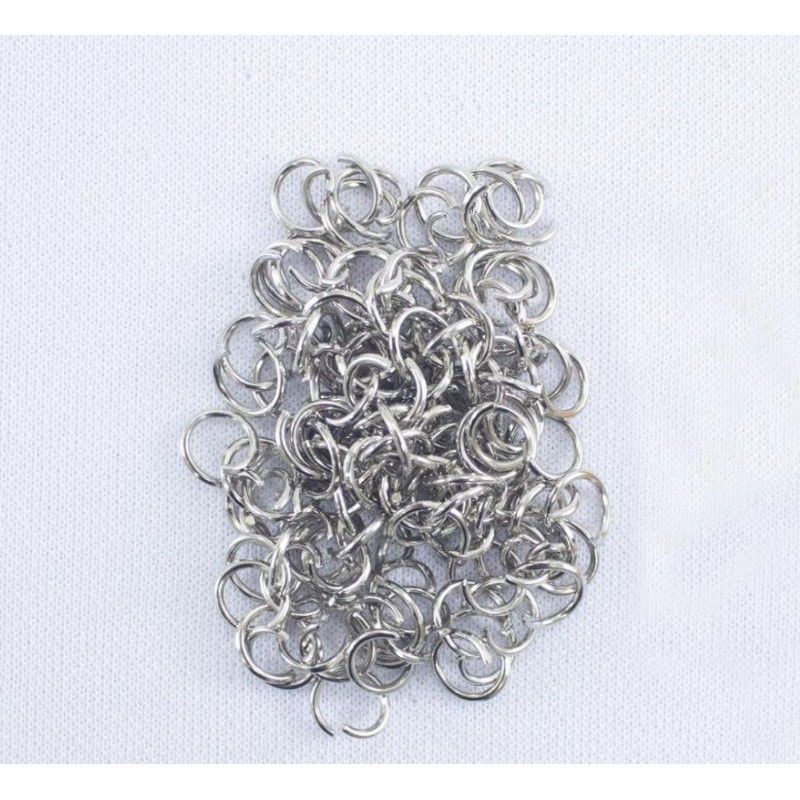 (10pcs) Jump Ring O Ring Pengait Tali Masker Gelang Dan Kalung 0.5mm