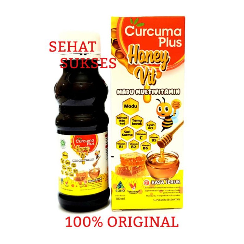 Curcuma Plus Honey Vit Syrup - Madu Multivitamin 100ml