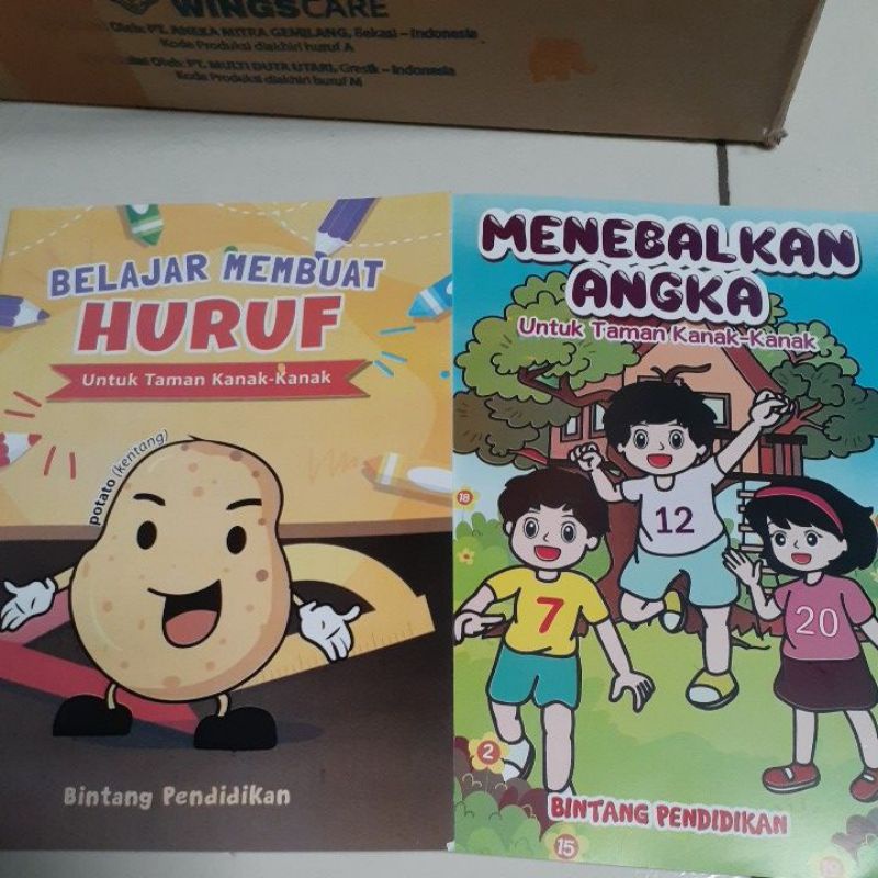 Jual Menebalkan Angka Dan Menebalkan Huruf Untuk TK/PAUD | Shopee Indonesia