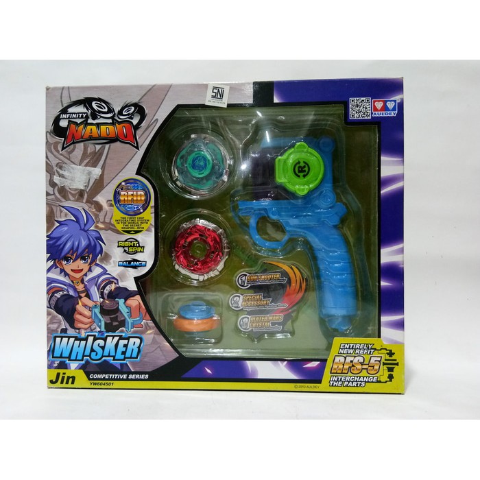 Auldey Infinity Nado - RFID Beyblade - Whisker Jin - Gasing
