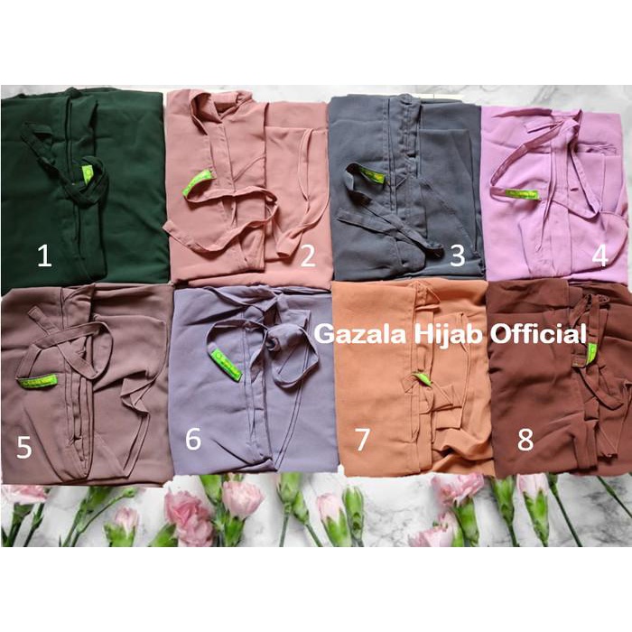 Jilbab khimar tali syar'i jumbo model pinguin 2 layer
