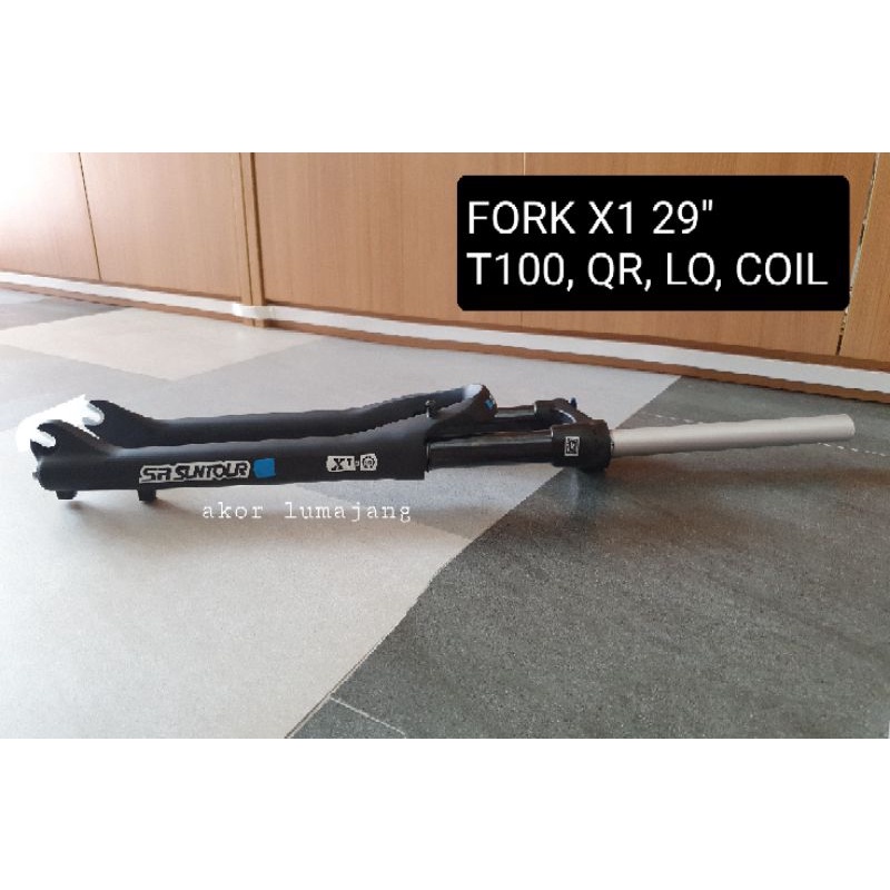 Fork mtb 29 suntour X1 T100 lock qr coil disc