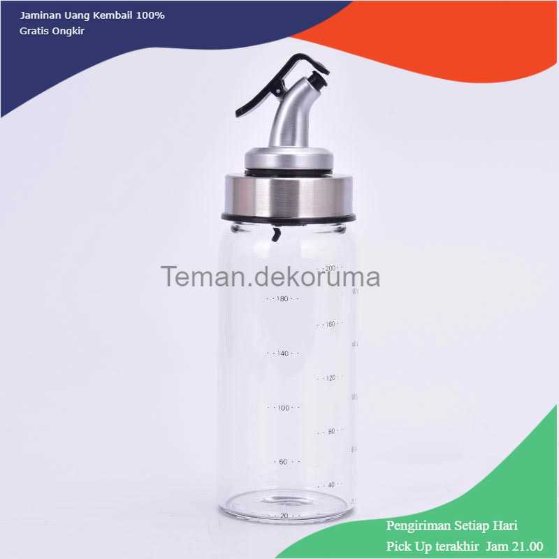 TD-AI Homielife Botol Minyak Olive Oil Kaca Bottle 200ml - CN297