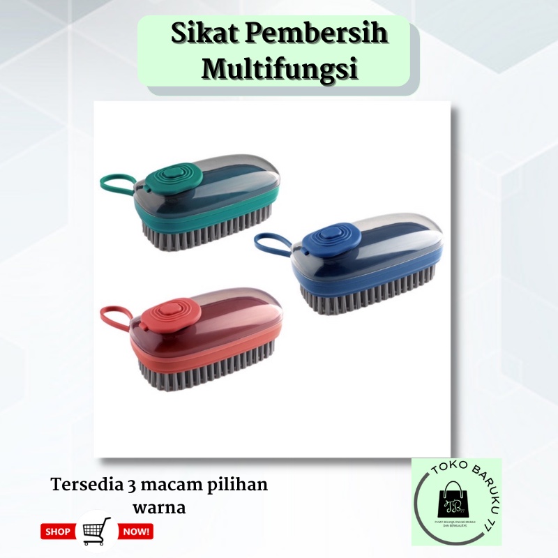 (KEYA) Sikat Pembersih Multifungsi / Sikat Baju Sikat Toilet Tempat Sabun