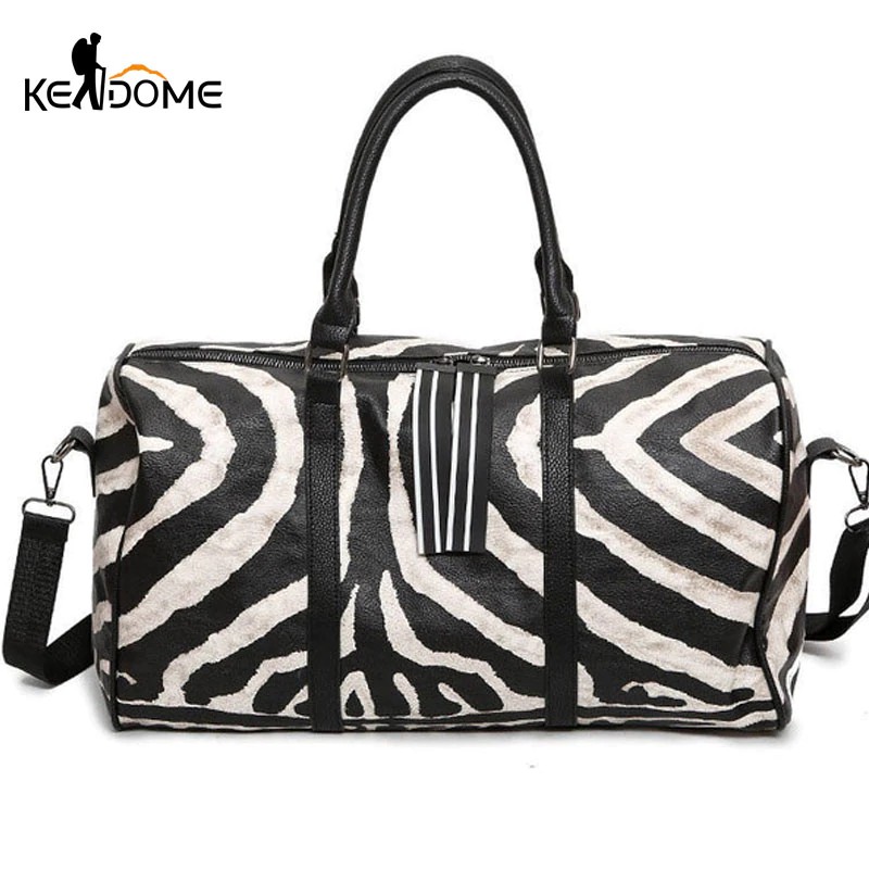 leopard print gym bag