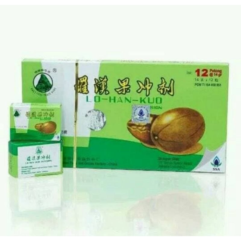 Asli lo han kuo infusion Obat tradisional Cina Herbal radang tenggorokan panas dalam batuk berdahak