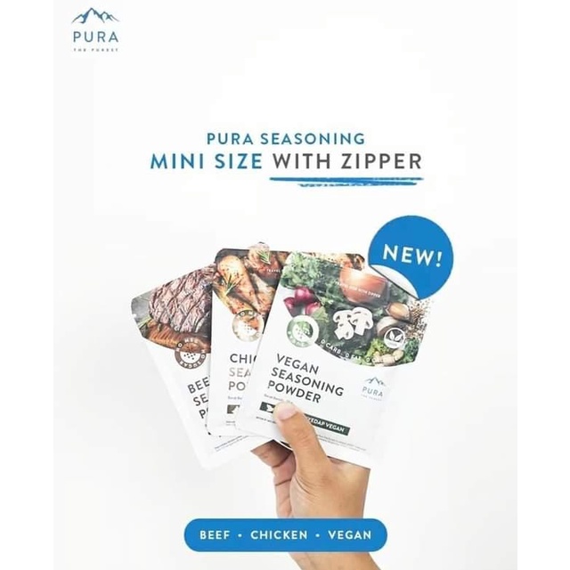 

PURA SEASONING Beef, Chicken, Vegan