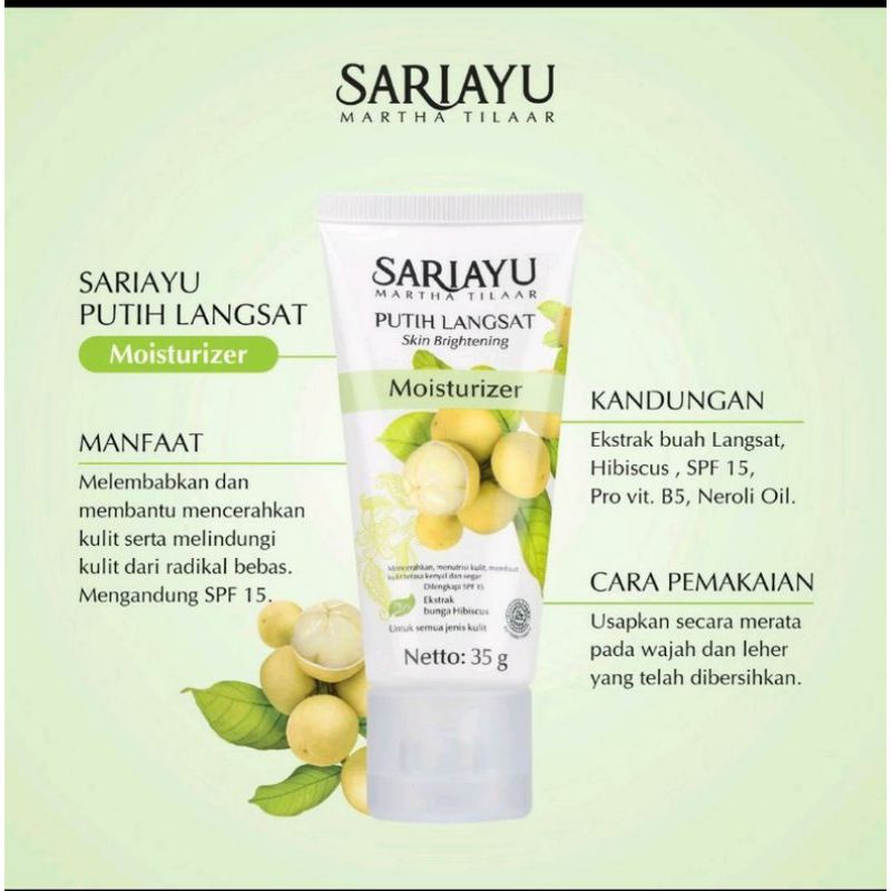 Sariayu Putih Langsat Moisturizer