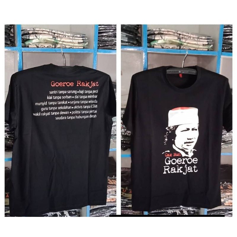 Kaos Cak Nun Goeroe Rakjat 100% Original,Kaos Distro kata kata