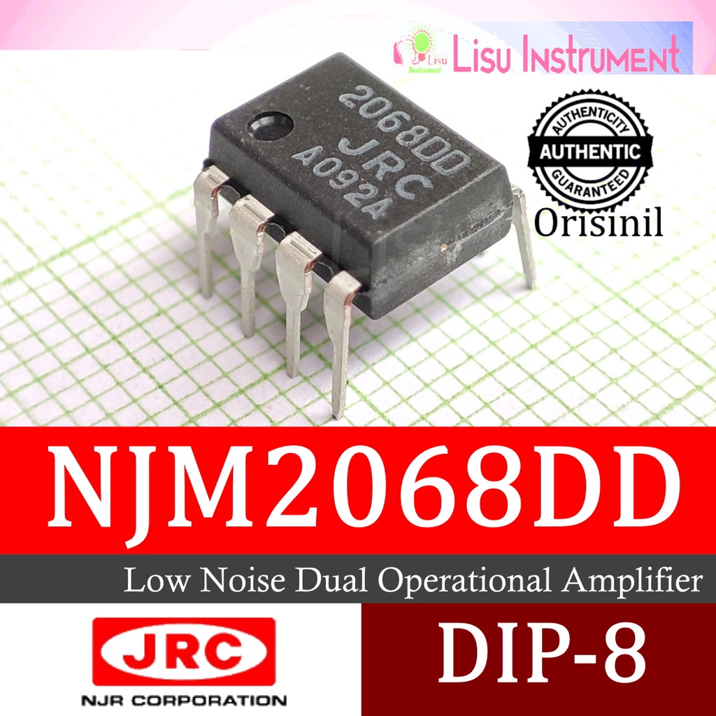 NJM2068 2068DD JRC2068 Low Noise Dual Operational Amplifier DIP-8 NJM2068DD JRC