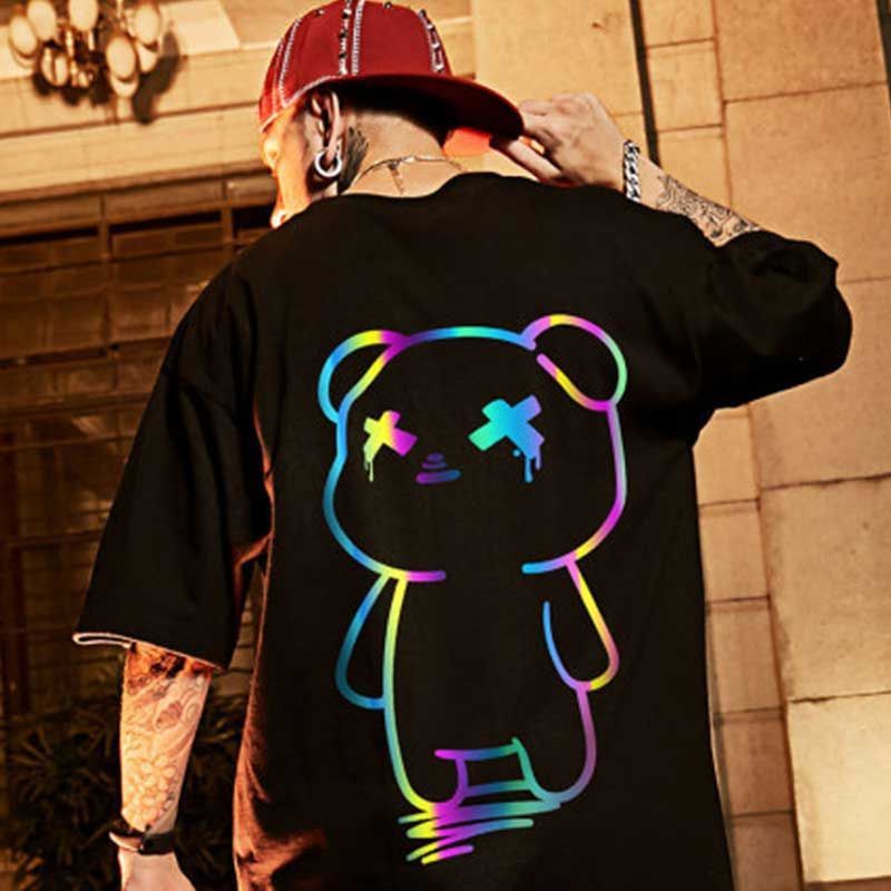 Baju Kaos strategits combad 30s Distro Pria Kaos Bandung Premium Lengan Pendek T--shirt Bergambar Kaos Termurah Panda Monkey/ sablon warna warni baru oversize