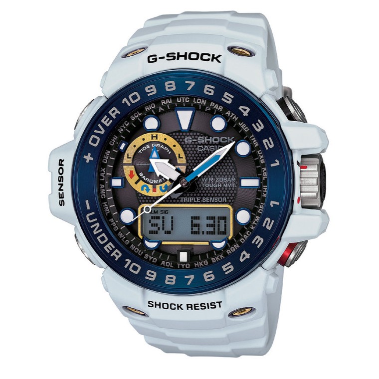 Casio G-Shock GWN-1000E-8ADR - Jam Tangan Pria - Putih