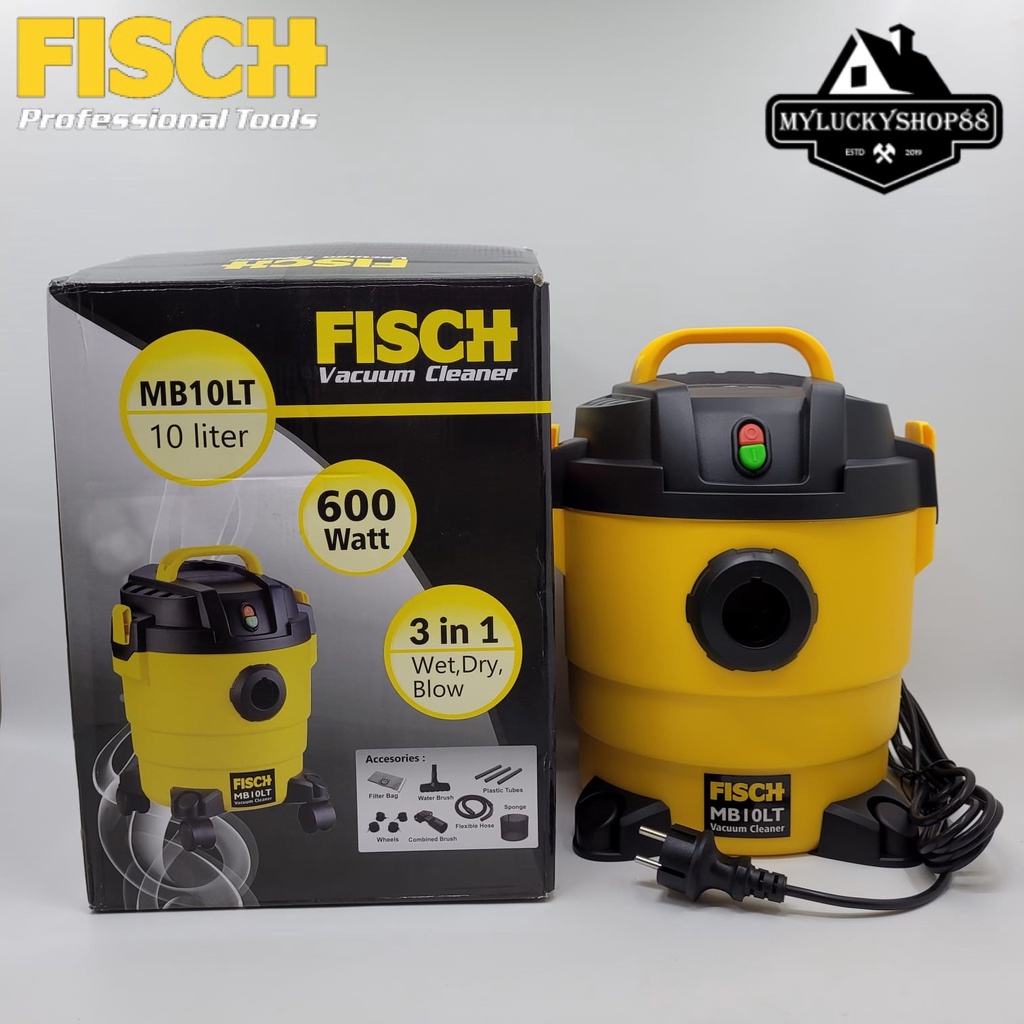 Fisch MB10LT 3 in 1 Vacuum Cleaner Wet Dry Blow Sedot Debu MB 10 LT