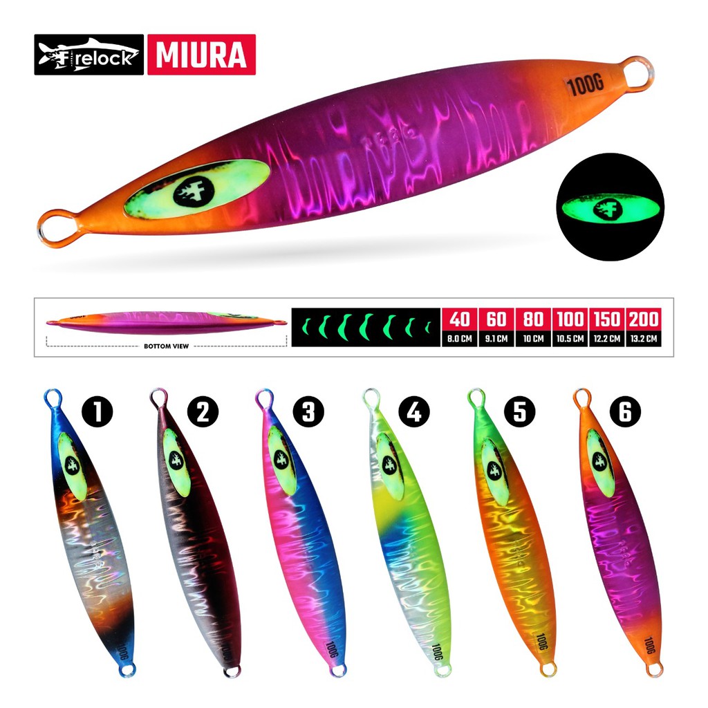 UMPAN PANCING METAL JIG FIRELOCK MIURA 100gram - 150gram - 200gram